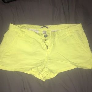 Express Shorts - Express yellow shorts Express Shorts - Express yellow shorts